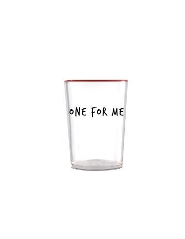 Bicchiere trasparente "One for me"