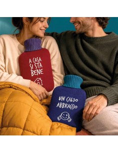 Borsa dell'acqua calda blu "Un caldo abbraccio" 2