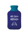 Borsa dell'acqua calda blu "Un caldo abbraccio"
