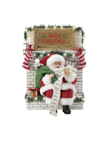 Babbo Natale Giù nel Camino 6017642 | Statuetta Natale