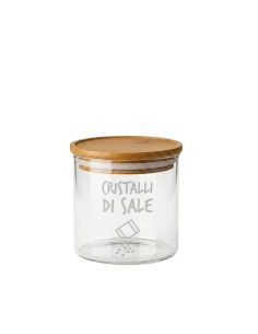 Barattolo trasparente "Cristalli di sale"