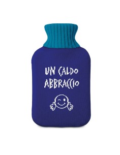 Borsa acqua calda blu "Un caldo abbraccio" Egan