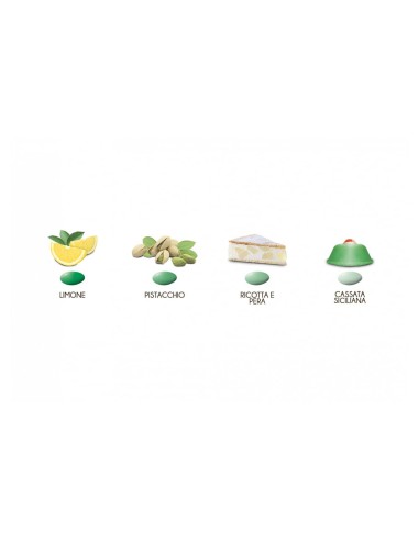 Confetti Maxtris SFUMATI VERDE Gusti Assortiti 1 Kg.