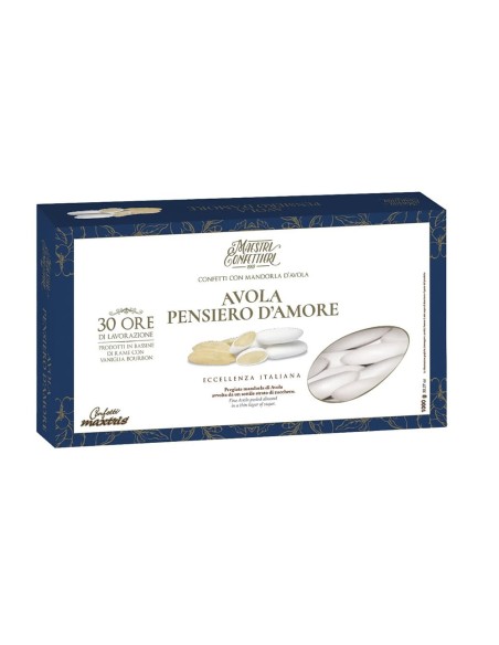 Confetti Maxtris PENSIERO D'AMORE Mandorla d'Avola 1 KG.