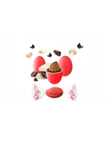 Confetti Maxtris TWIST Ciocomandorla ROSSO 1 KG.