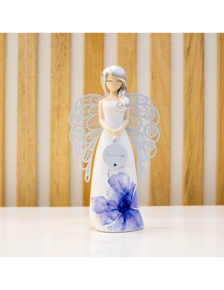 Angelo dell'Amore Happiness Blu floreale You are an Angel