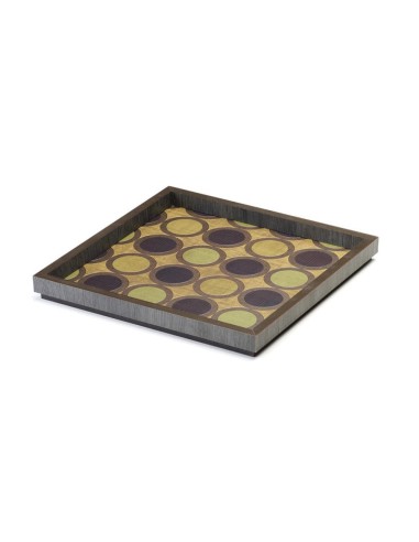 Vassoio in legno scolpito 30x30 ves design