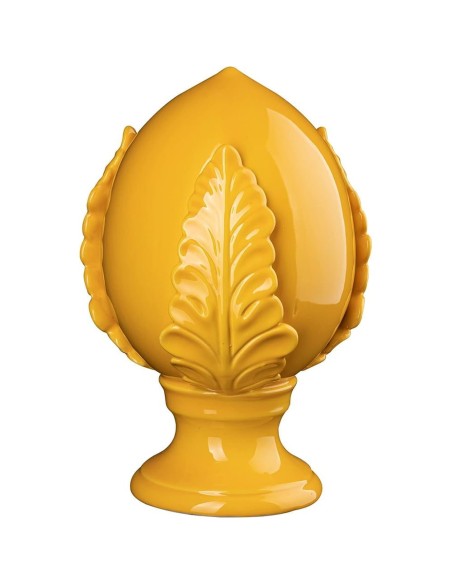 Pumo giallo dipinto a mano h 22 Montemaggi