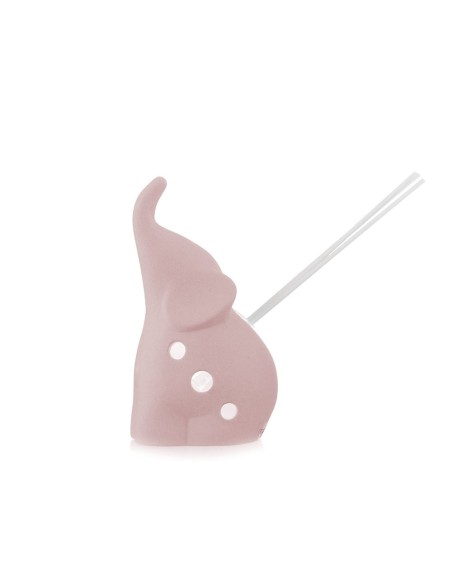Profumatore Elefante Olimpo rosa con Luce Led Ilary Queen 16(H) cm