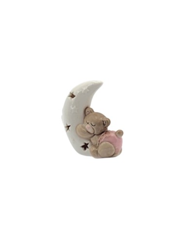 Orsetto rosa su Luna Ilary Queen 6(H) cm