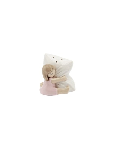 Bimba Bella con cuscino e luce led Ilary Queen 8(H) cm