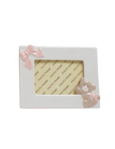 Portafoto orsetto rosa Ilary Queen 11,5(H) cm