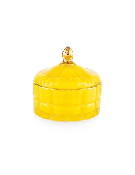 Candela in vetro Giallo Tresors EM?
