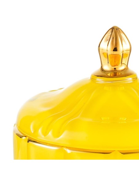 Candela in vetro Giallo Tresors EM?