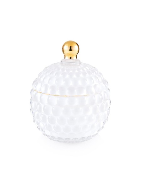 Scatola grande bombata in vetro bianca Medina EM?