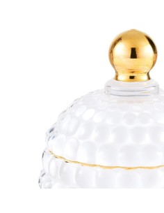 Scatola piccola bombata in vetro bianco Medina EM? 2