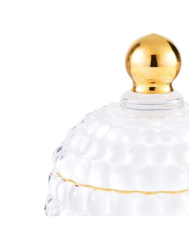 Scatola piccola bombata in vetro bianco Medina EM?