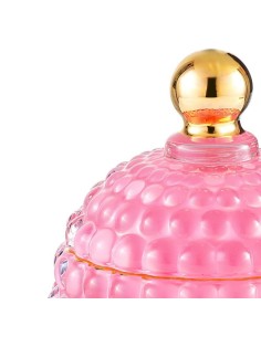 Scatola piccola bombata in vetro cipria Medina EM? 2