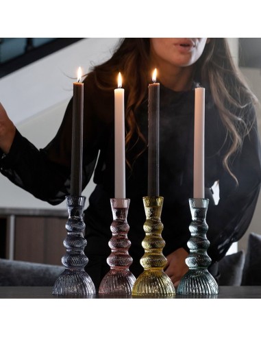 Candeliere grande in vetro Cipria Marrakech EM?