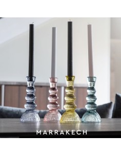 Candeliere piccolo in vetro Blu Marrakech EM? 2