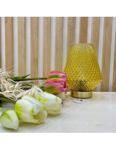 Lampada in vetro giallo Marrakech EM?