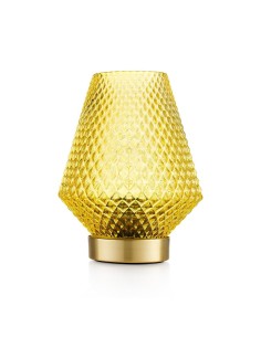 Lampada in vetro giallo Marrakech EM? 2