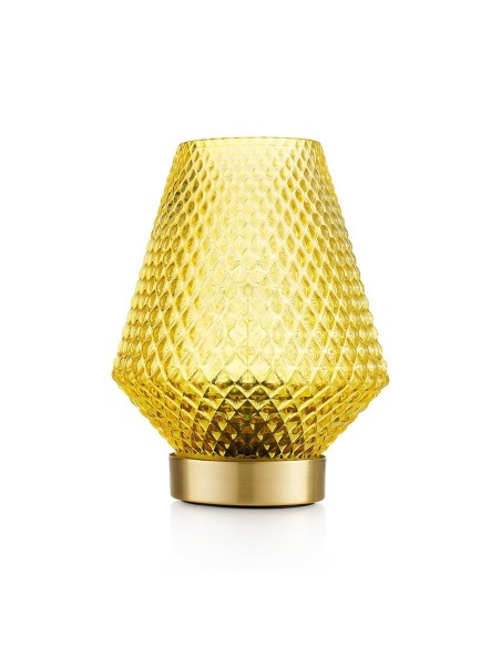 Lampada in vetro giallo Marrakech EM?