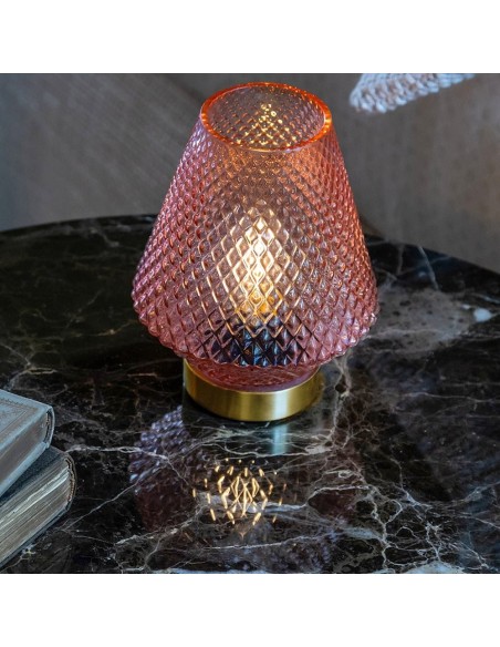 Lampada in vetro giallo Marrakech EM?