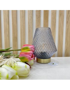 Lampada in vetro blu Marrakech EM?