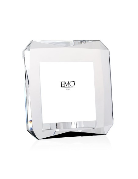 Portafoto quadrato in Cristallo Ghiaccio EM? 16(H) Cm
