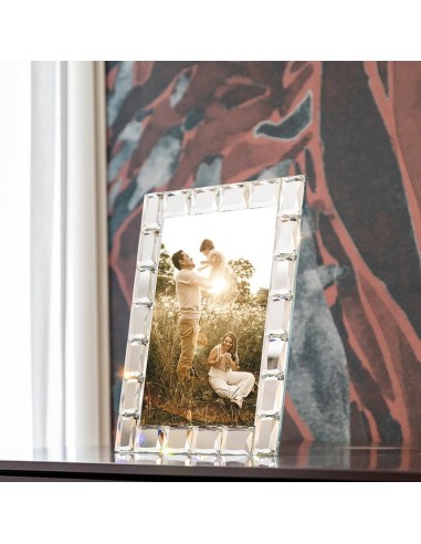 Portafoto in Cristallo specchiato Ghiaccio EM? 21(H) Cm