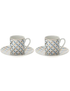 Set 2 Tazzine da Caff? Carta da zucchero e Oro VLK DESIGN by Hervit