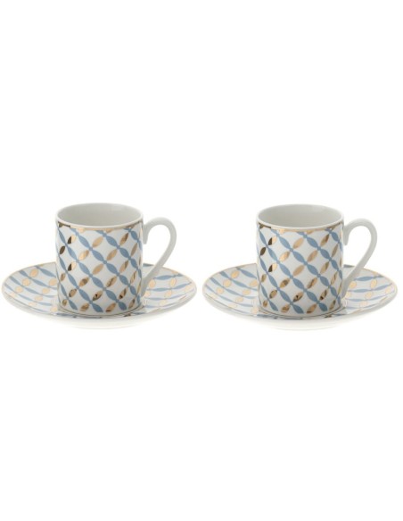 Set 2 Tazzine da Caff? Carta da zucchero e Oro VLK DESIGN by Hervit