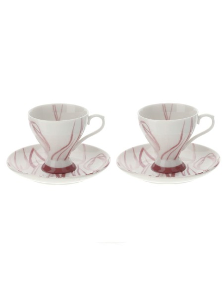 Set 2 Tazzine da caff? Tulipani Rosa Hervit