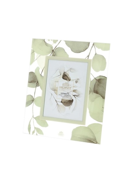 Portafoto Cornice in vetro Botanic giallo Hervit 22 cm