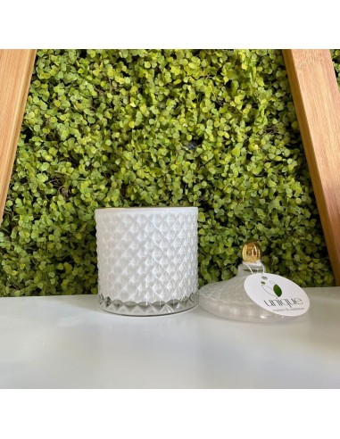 Contenitore in vetro Diamond Piccolo Bianco Jutta Maison