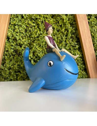 Salvadanaio Balena con Pinocchio Jutta Maison