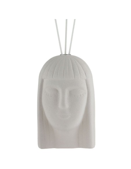Profumatore Egiziana In Gres Bianco -  Ilary Queen