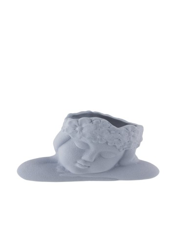 Vaso Angelo In Gres Rosa - Ilary Queen