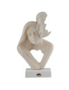 Scultura Innamorati In Gres Crema - Ilary Queen