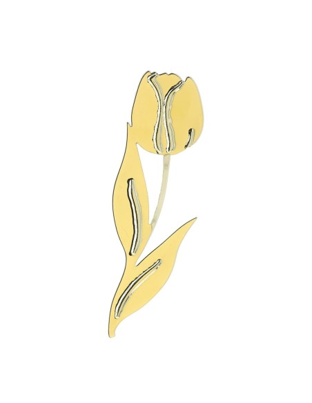 Tulipano in metallo dorato Hervit