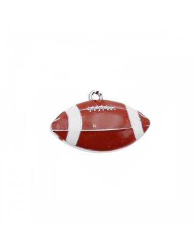 Gadget pallone da rugby in metallo cromato Greenford