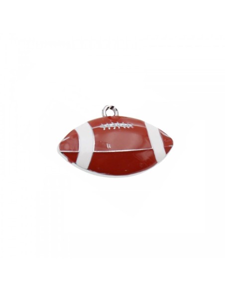 Gadget pallone da rugby in metallo cromato Greenford