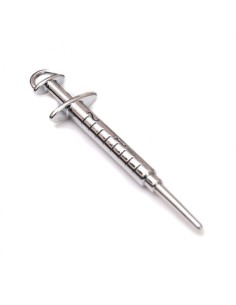Gadget Siringa grande in metallo cromato Greenford 2