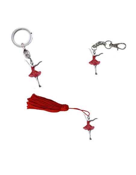 Gadget Ballerina rossa in metallo smaltato Greenford