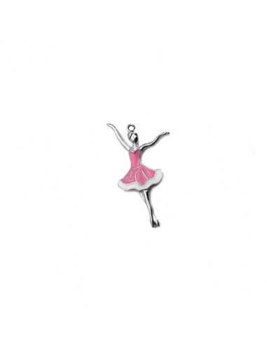 Gadget Ballerina rosa in metallo smaltato Greenford