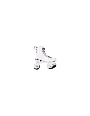 Gadget pattini a rotelle bianchi in metallo smaltati Greenford