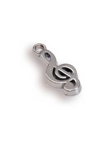 Gadget mini chiave di violino in metallo cromato Greenford