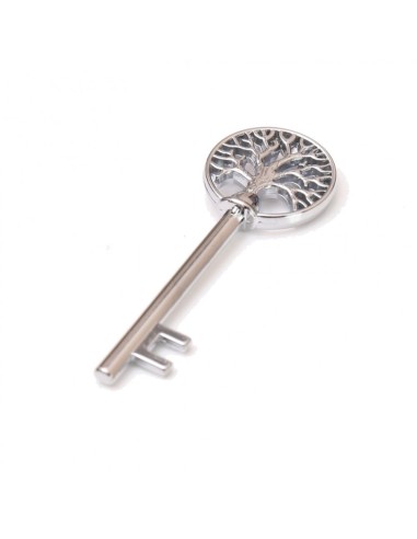 Gadget chiave albero della vita traforato in metallo cromato Greenford