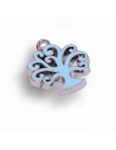 Gadget Mini albero della vita in metallo smaltato celeste Greenford
